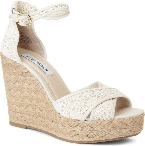 Crochet wedge sandals 